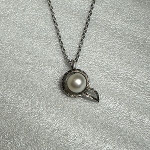 Mikimoto silver pendant